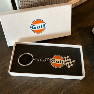 Brand new vintage Gulf racing Keychain.